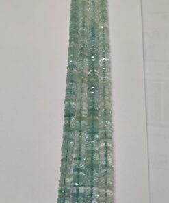 Faceted Heishi Aquamarine
