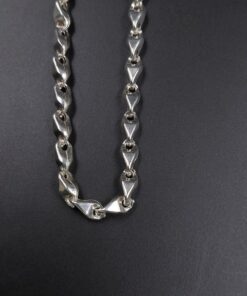 Sterling Silver Mens Necklace MN4